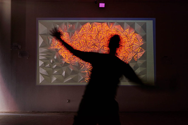 <i>Tesela</i> - interactive mapping sculpture by Aristides Garcia
